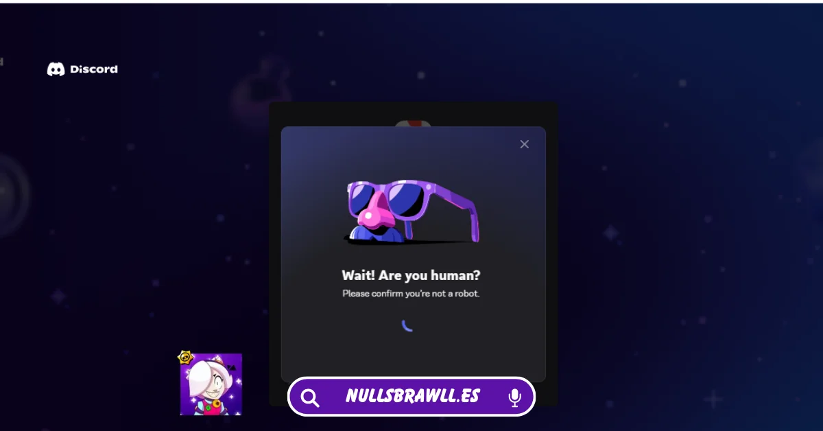 Enlace de invitación al servidor Nulls Brawl Discord 2 Verificación robótica CAPTCHA